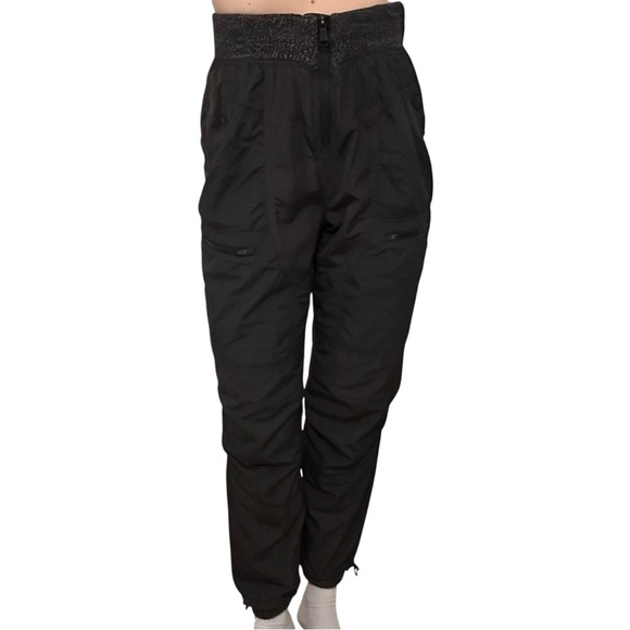 Free People Movement Jogger Cargo Pants Black High Waisted Streetwear Size Small - Picture 1 of 8
